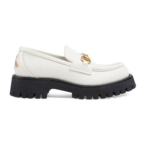 gucci black and white|black and white gucci loafers.